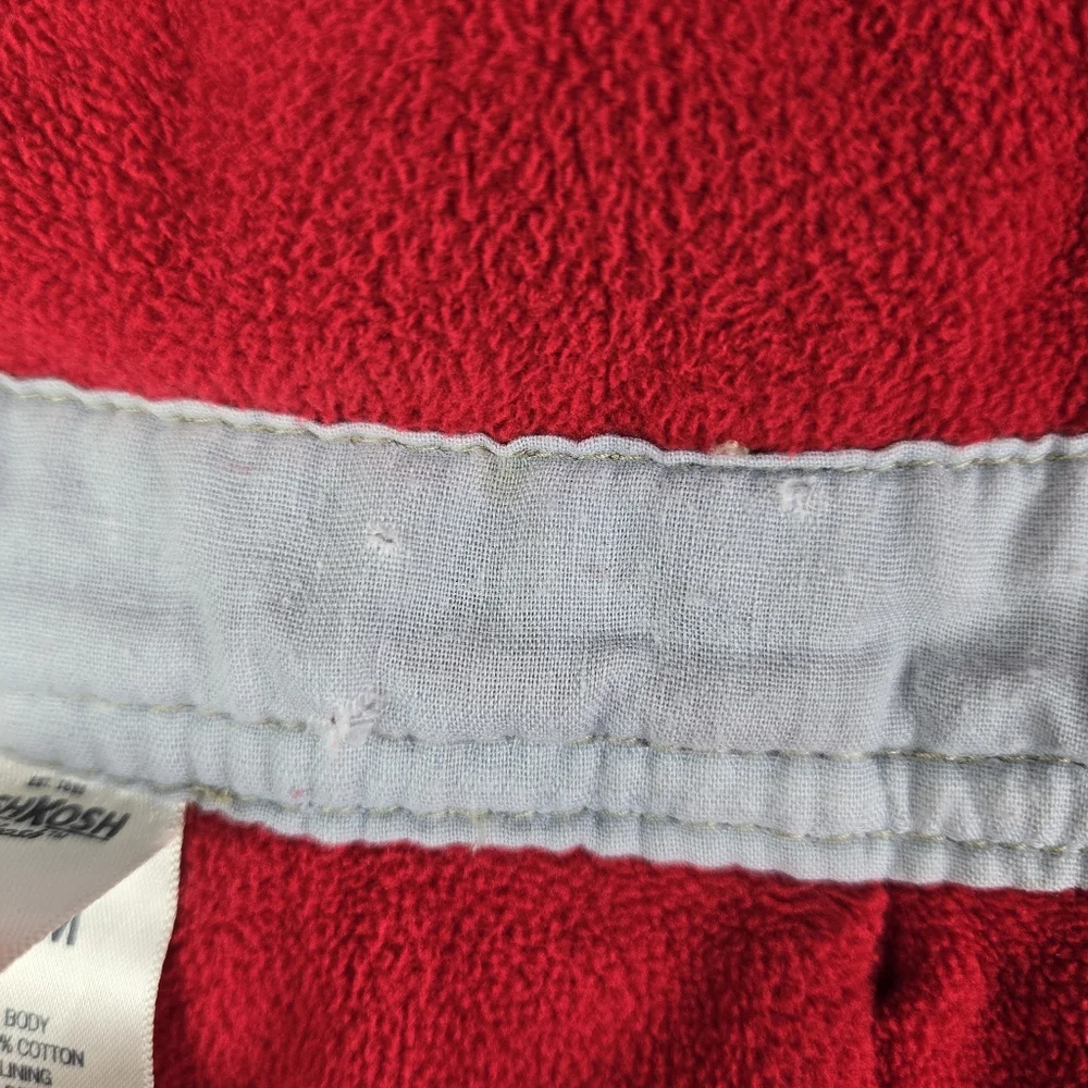 OshKosh B'gosh Fleece Lined Dark Wash Denim Jean Overalls Baby Boy Size 6 Months